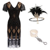 Black And Gold Prohibition 20s Dress