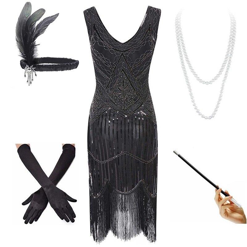 Vintage Silver 1920s Dress