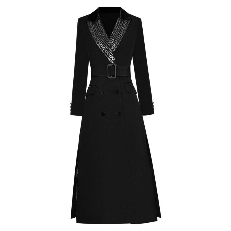 Black Winter 40s Dress