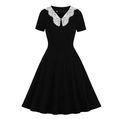 Black 50s 60s Dress