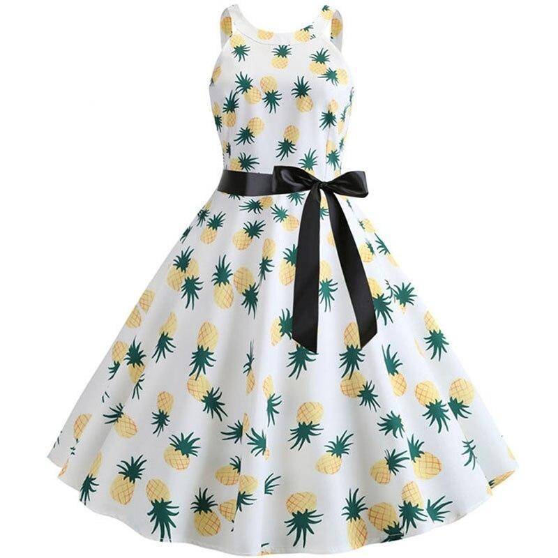 50s Dress With Pineapple