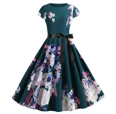 50s Dress With Flowers