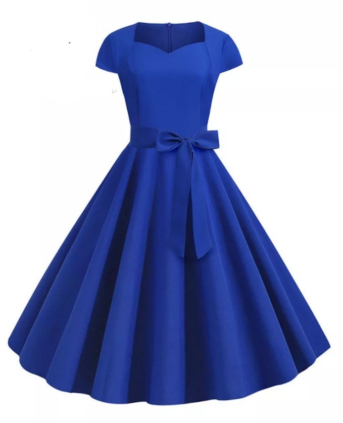 50s Dress Blue