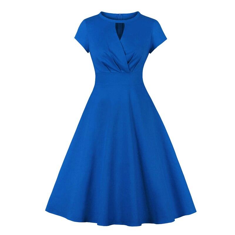 50s Dress Cache Coeur Blue