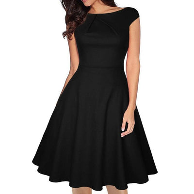 50s Chic Black Dress