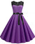 50s Flare Dress Purple