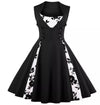 Plus Size 50s Dress Black