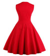 Red Plus Size 50s Dress