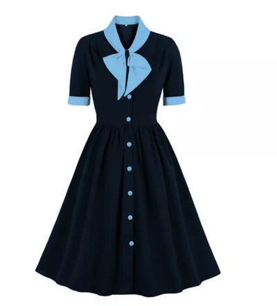 Mid-Knee 50s Dress