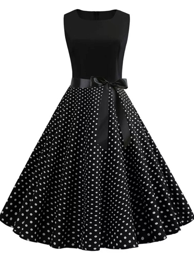 Black Pin Up 50s Dress