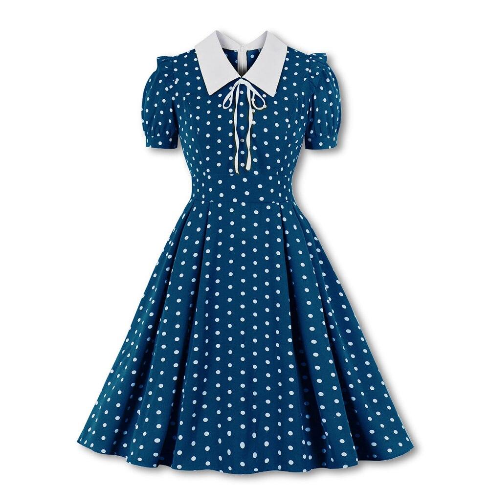 Paris 50s Dress Blue