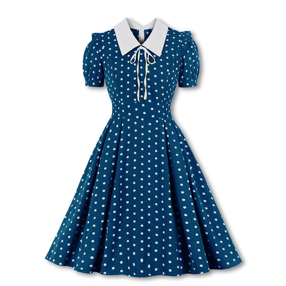 Paris 50s Dress Blue