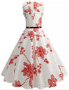 Red Rose 50s Dress