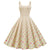 Beige Pin Up 50s Dress