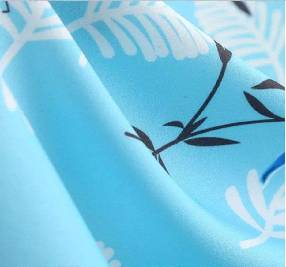 50s Pin Up Dress Blue