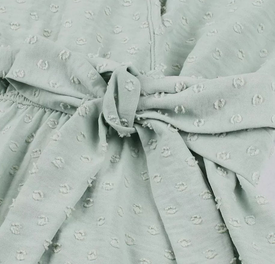 Plain Green 50s Pin Up Dress