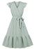 Plain Green 50s Pin Up Dress