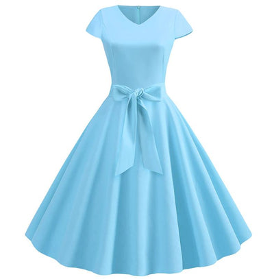 50s Wedding Dress Blue