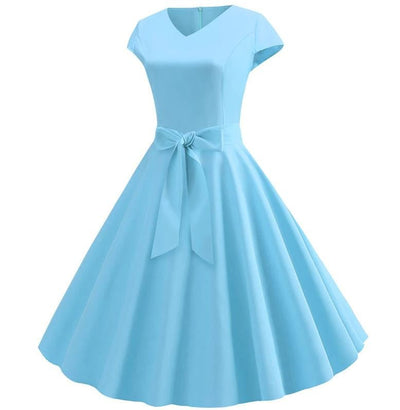 50s Wedding Dress Blue