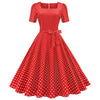 Red Polka Dot 50s Dress