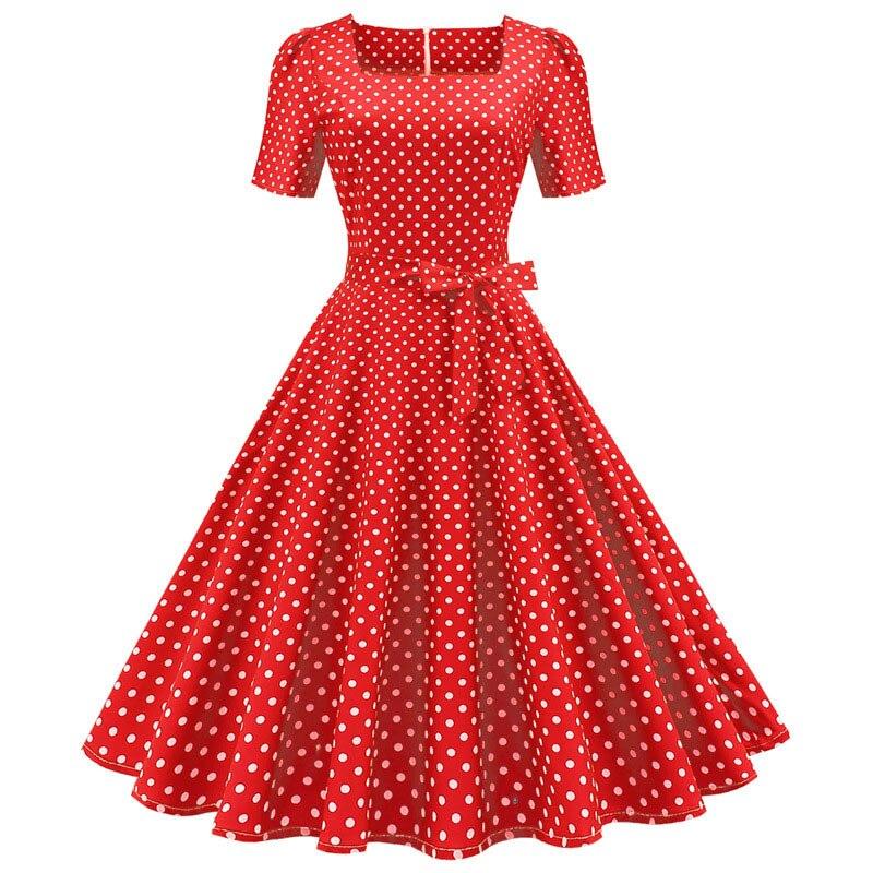 Red Polka Dot 50s Dress