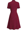 Burgundy 60s Chic Dress