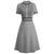 60s Chic Dress Gray