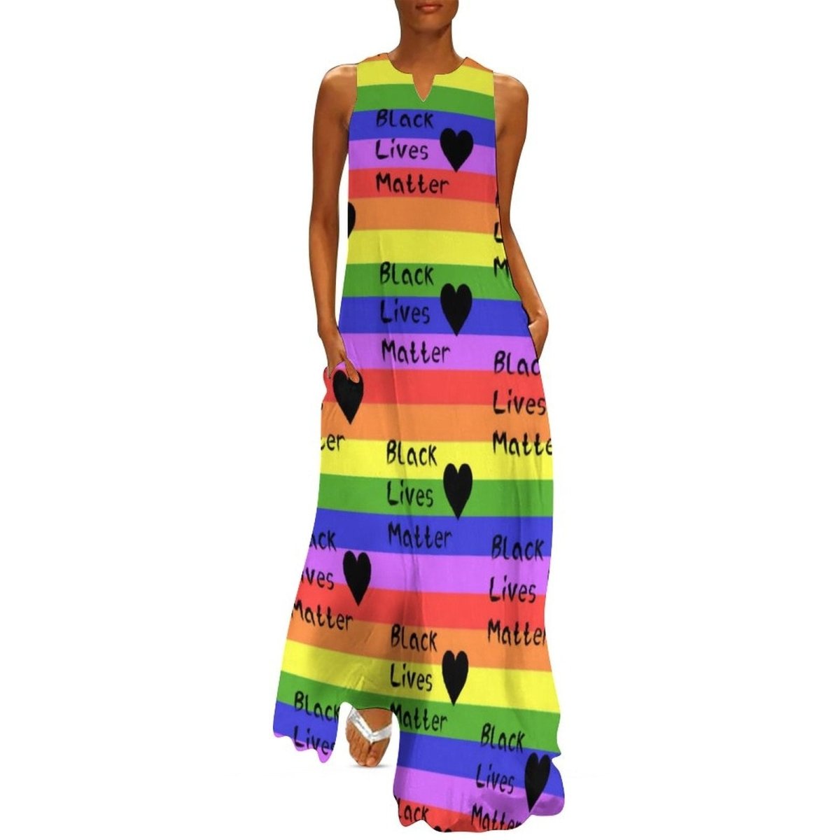 Black Lives Matter 70s Chic Dress