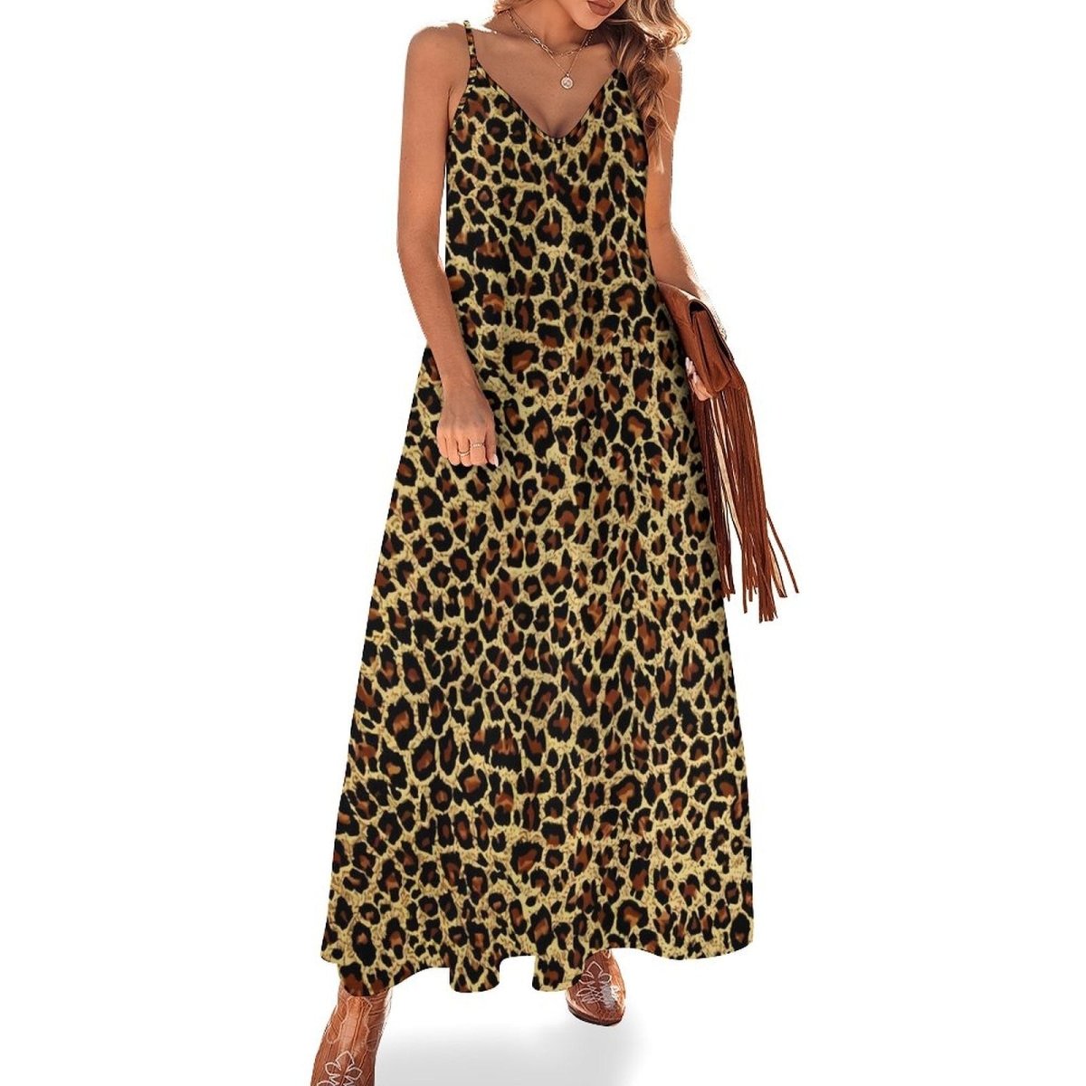 Leopard 70s Dress