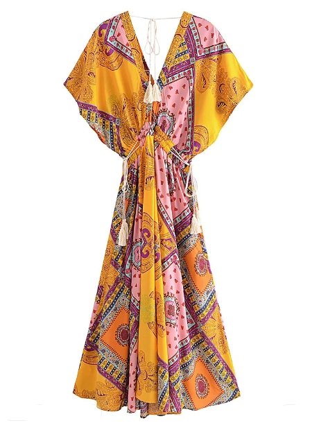 70s Short Sleeve Dress