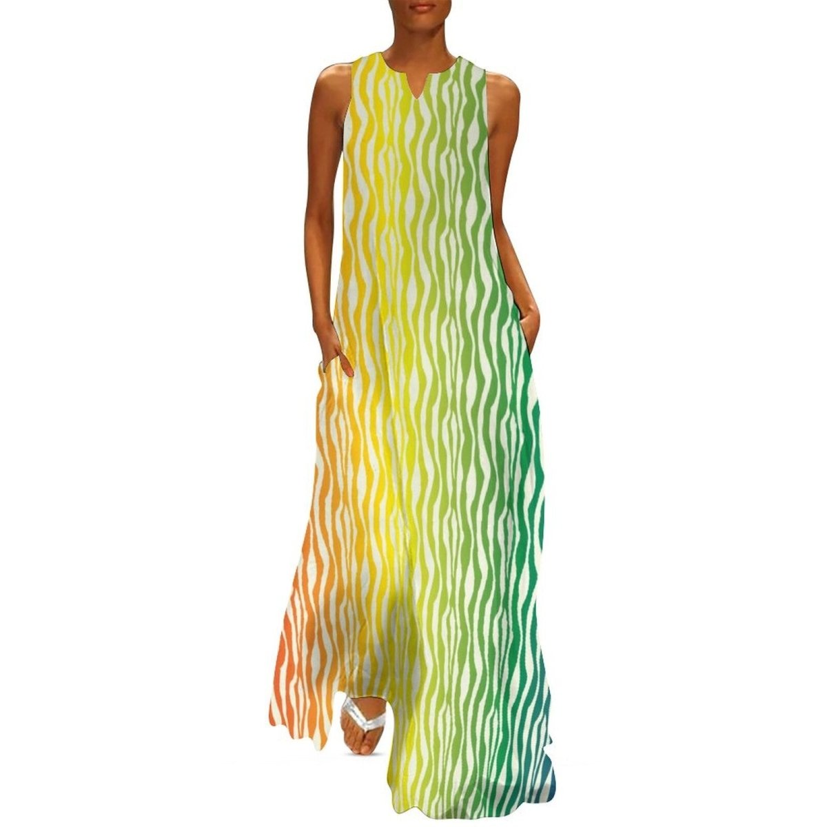 Colorful Vintage 70s Dress