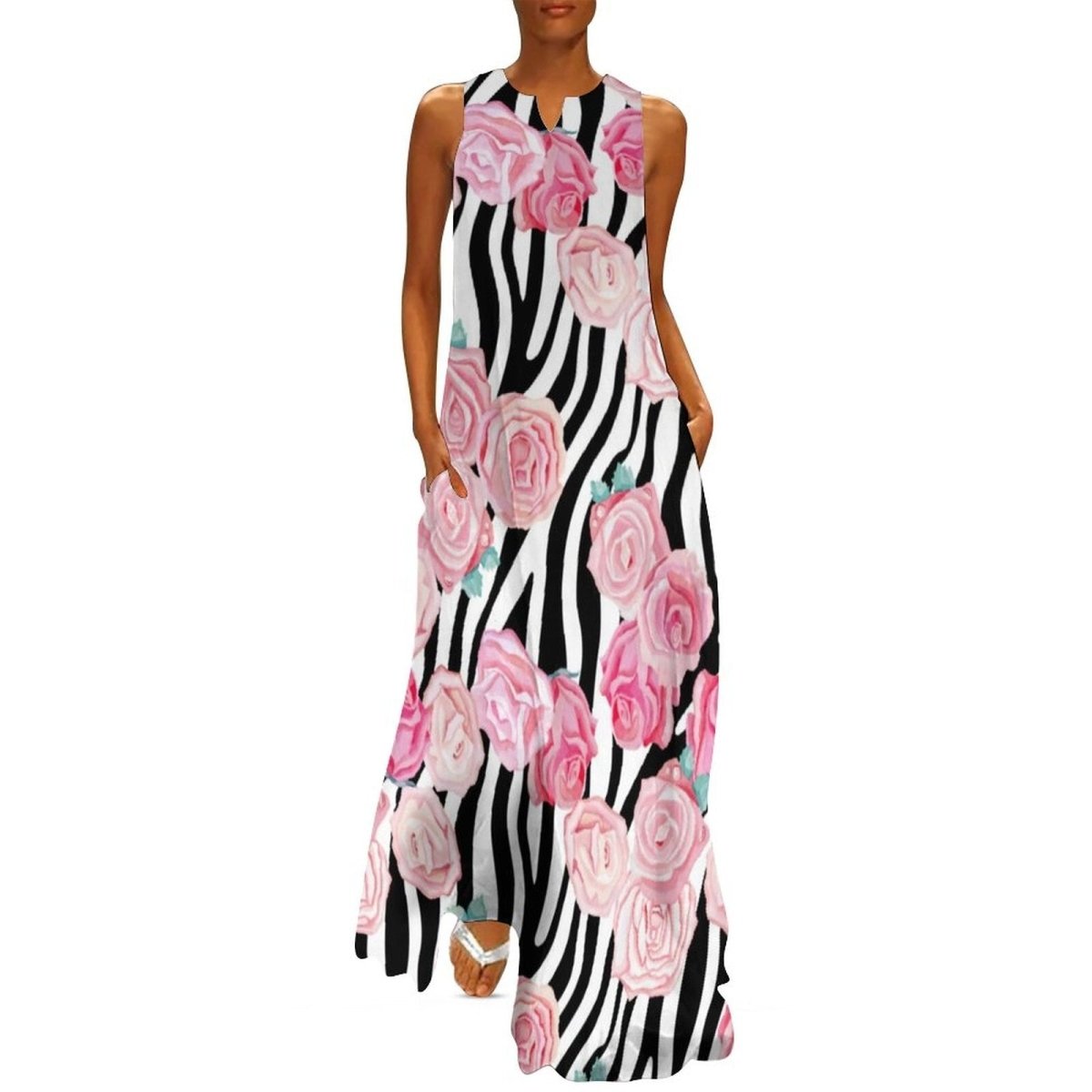 Vintage Floral 70s Dress