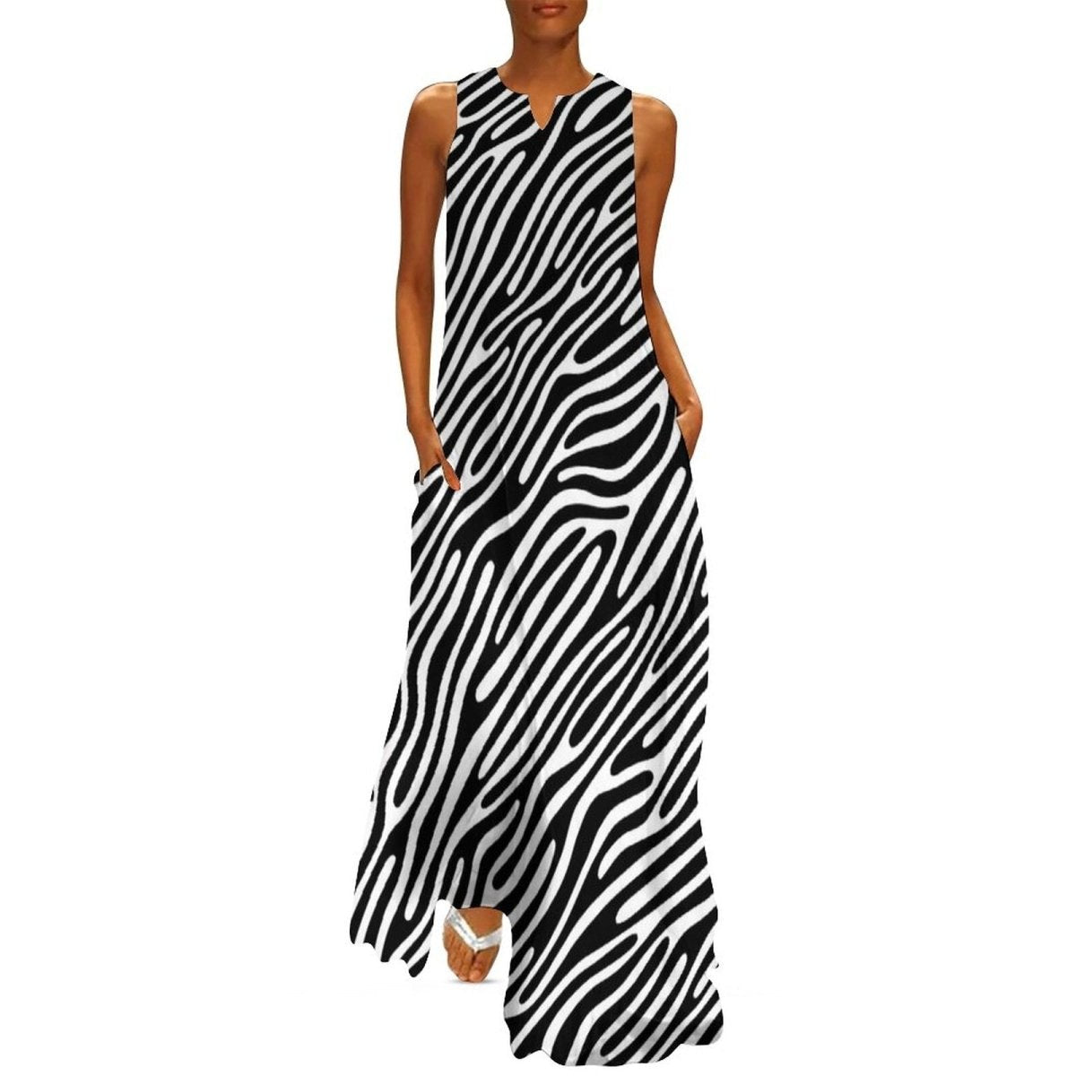70s Vintage Zebra Dress