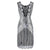 Plus Size Silver 20s Dress