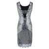 Plus Size Silver 20s Dress