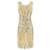 Plus Size Beige 20s Dress