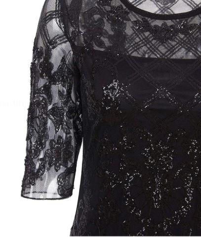 Vintage Black 20s Dress