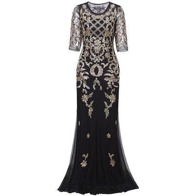 Vintage Gold 1920s Dress