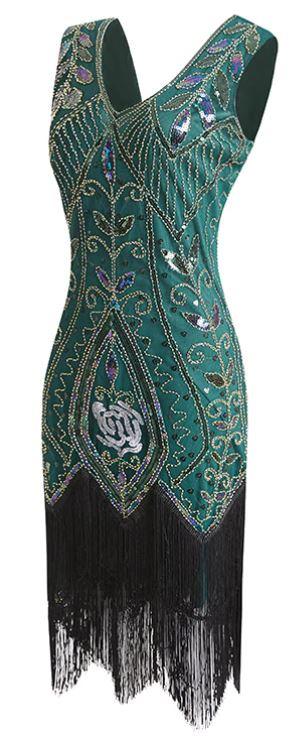 Women's 1920s Green Dress