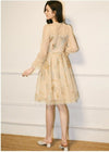 40s Dress Beige