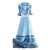 40s Blue Polka Dot Dress