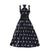 40s Chic Navy Dress