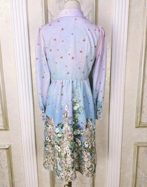 40s Dress Short Shirt Collar