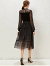 Vintage Chic 40s Lace Dress Black