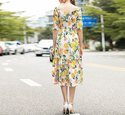 40s Fruit Print Dress