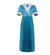 Beaded 40s Dress Blue