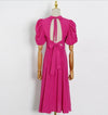 40s Pink Volume Dress