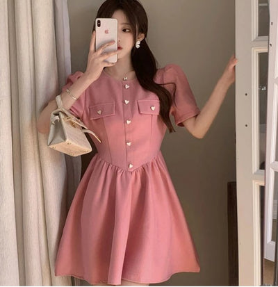 40s Dress Slim Pink