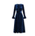 Navy Velvet 40s Dress