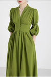 40s Dress Green Buttons